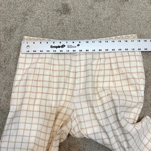 Anthropologie elevenses 14 linen embroidered pleated culottes P3 2925 - Picture 2 of 11